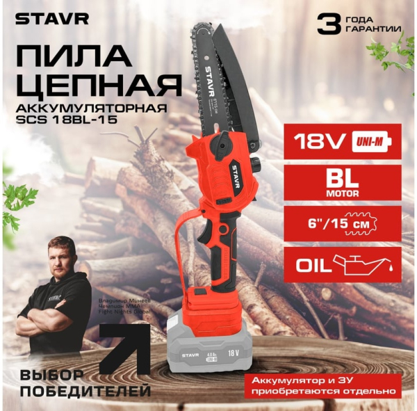 Купить Электропила цепная Ставр SCS 18BL-15 9060100030-1.jpg